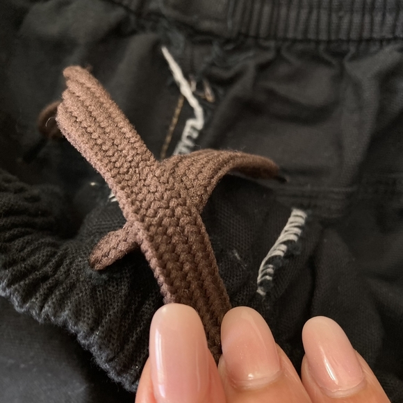 Men's Black Elasticated Cargo Shorts - New without Tags - Size UK Medium - Picture 7 of 16